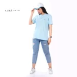 Women's 3-button T-shirt