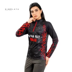 Himalaya Women Never Get Bored Half-Zip Blouse